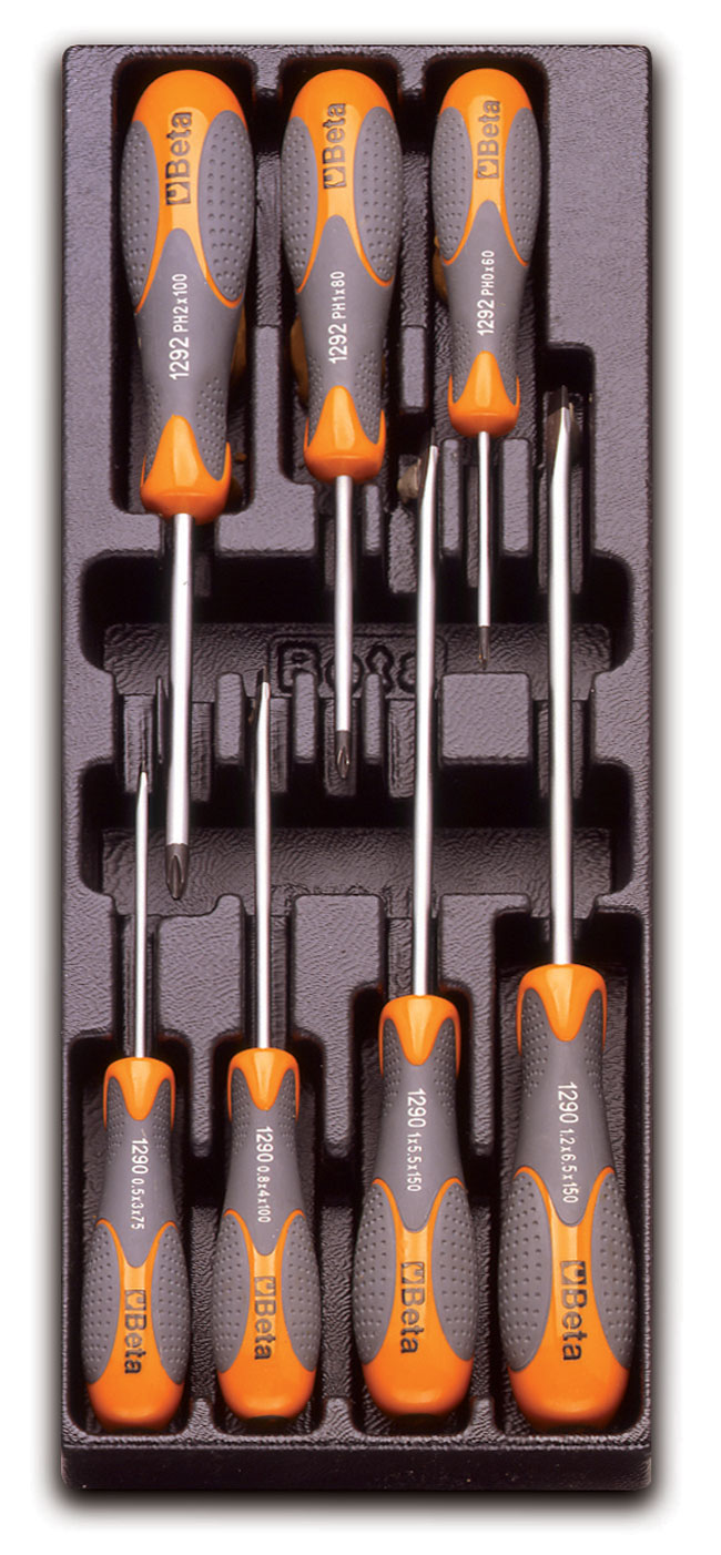 Beta tools SADA ŠROUBOVÁKŮ 7KS V PLASTOVÉ PODESTĚ, 2424/T180