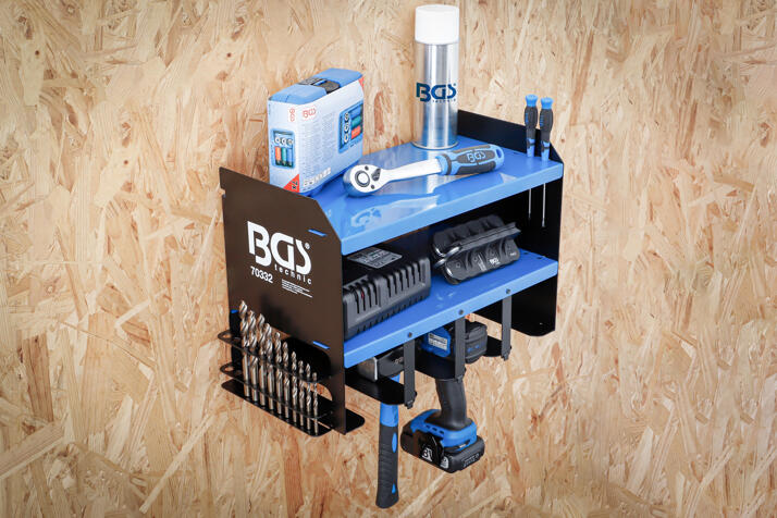 BGS technic Nástěnný panel na aku nářadí, 430 x 230 x 305 mm - BGS 70332 (obrázek 8)