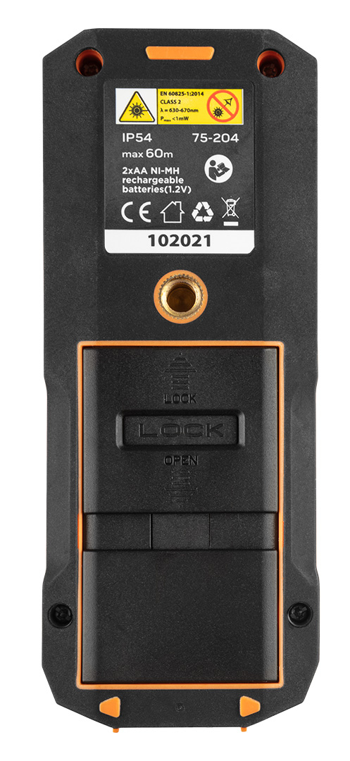 Laserový dálkoměr, rozsah 60 m – NEO tools 75-204
