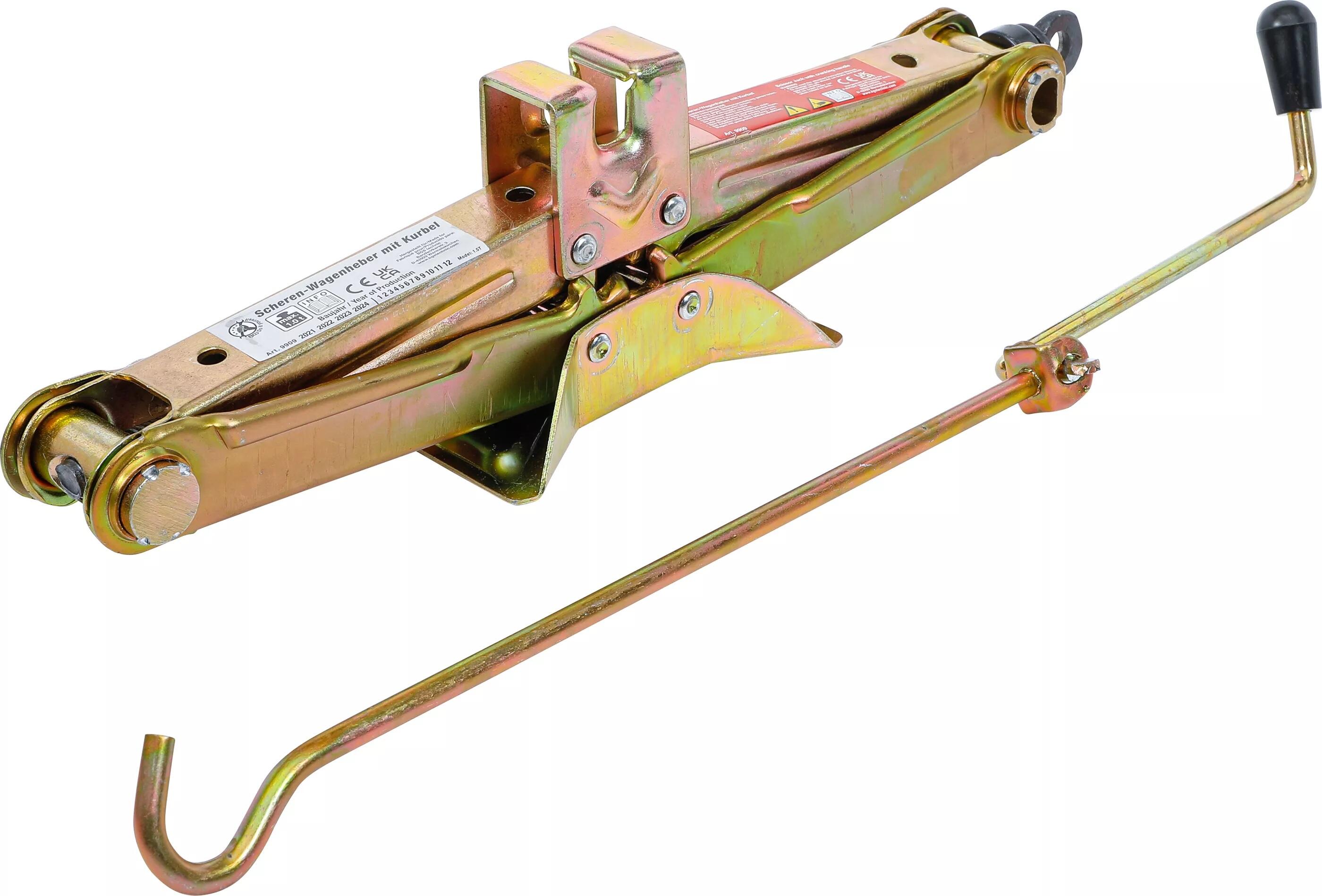 Trapézový zvedák 1 t, mechanický, s klikou