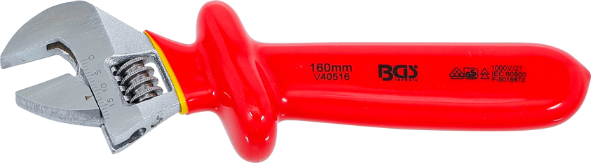 Francouzský klíč VDE izolovaný elektrikářský, rozevření 20.5 mm - BGS 71096