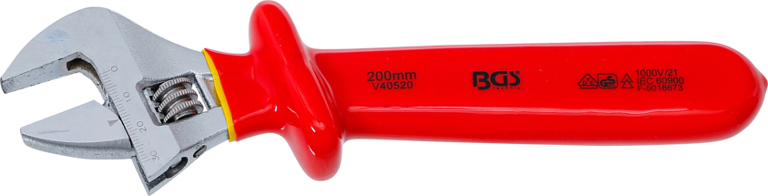 Francouzský klíč VDE izolovaný elektrikářský, rozevření 34 mm - BGS 71097