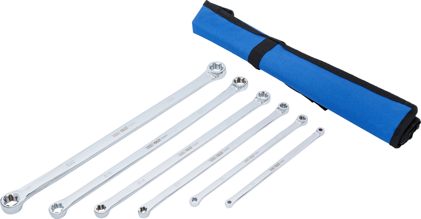 Očkové klíče E-TORX E6-E24, extra dlouhé, sada 6 dílů - BGS 70331