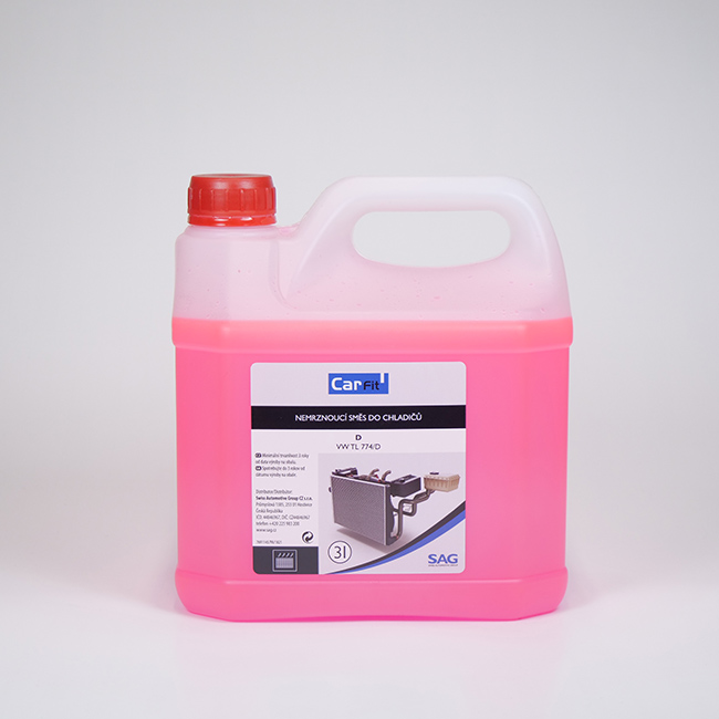 Chladicí kapalina - nemrznoucí směs D/G 12, červená, 3 l - CARFIT Velikost balení: 60 l