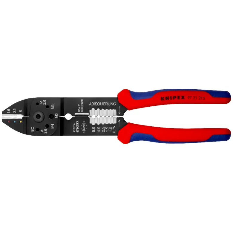 Elektrikářské kleště, multifunkční, krimpovací, pro vodiče 0,5-6 mm2 - Knipex 97 21 215