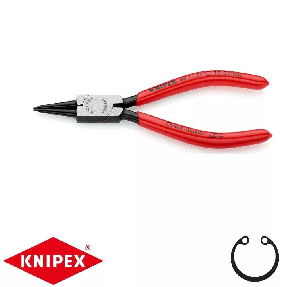 Kleště na vnitřní pojistné kroužky (segerovky), rovné, hrot 1,3 mm - Knipex 44 11 J1