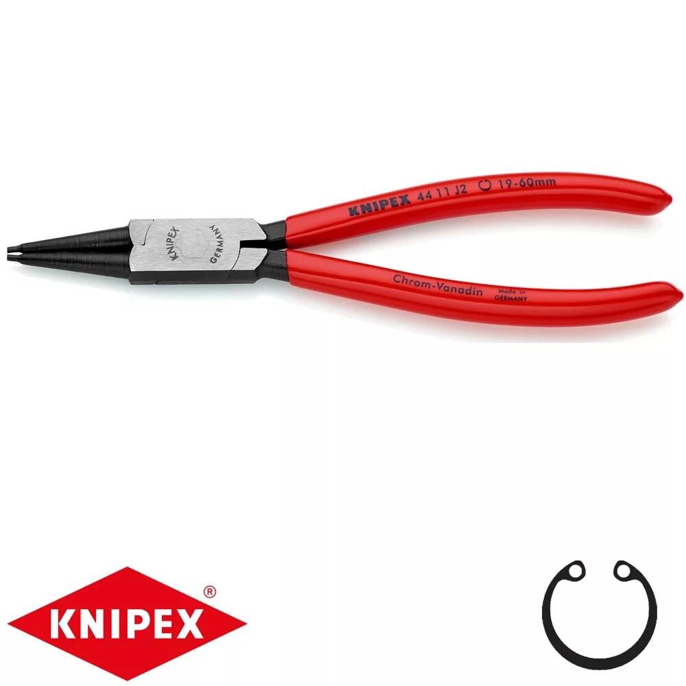 Kleště na vnitřní pojistné kroužky (segerovky), rovné, hrot 1,8 mm - Knipex 44 11 J2