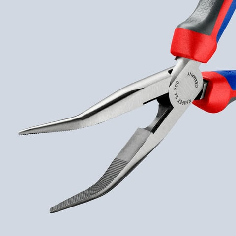 Půlkulaté kleště zahnuté, 200 mm – Knipex 26 22 200