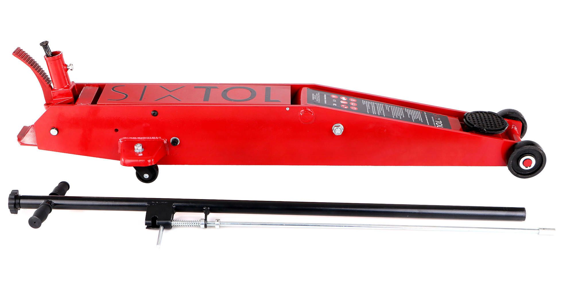 Pojízdný hydraulický zvedák 3t, 140 – 620 mm, SX JACK HEAVY-DUTY PROFESSIONAL 3T SIXTOL