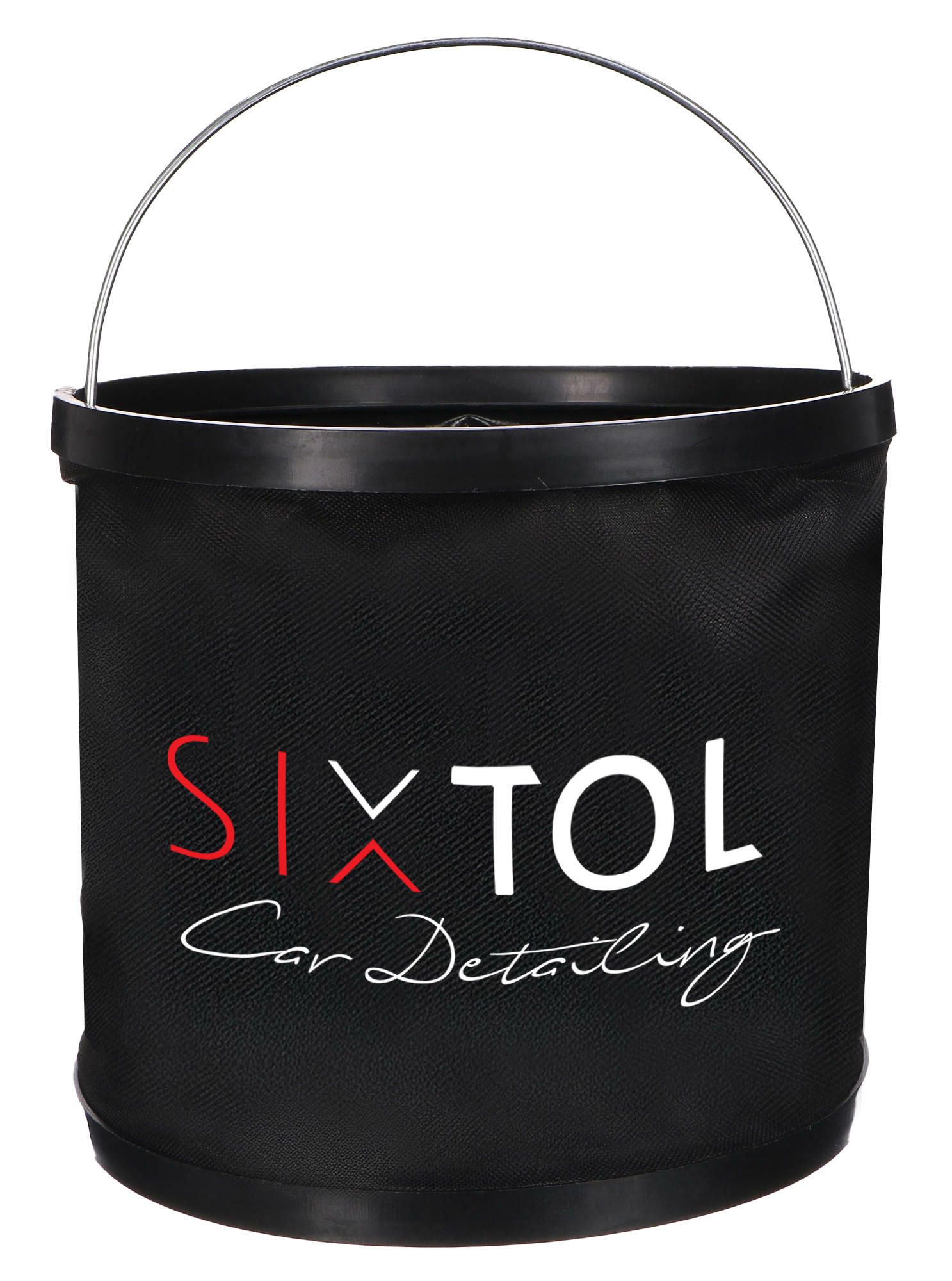Kbelík na vodu pro mytí auta, skládací CAR DETAILING BUCKET 1, objem 9 l - SIXTOL