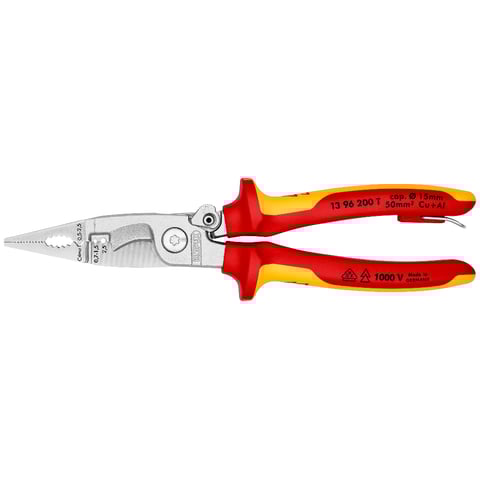 Elektrikářské kleště, multifunkční 6v1, VDE 1000 V - KNIPEX 13 96 200 T