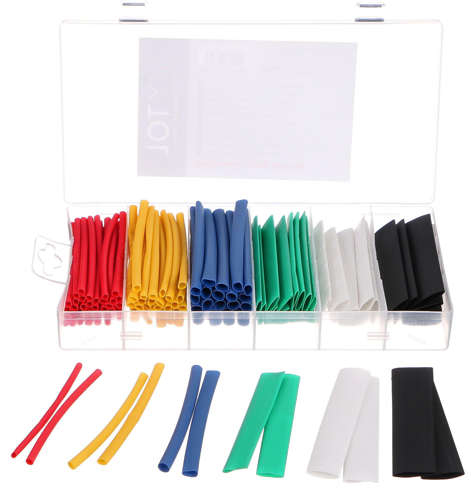 Sada smršťovacích bužírek MECHANIC TUBE SET 128, 128ks - SIXTOL