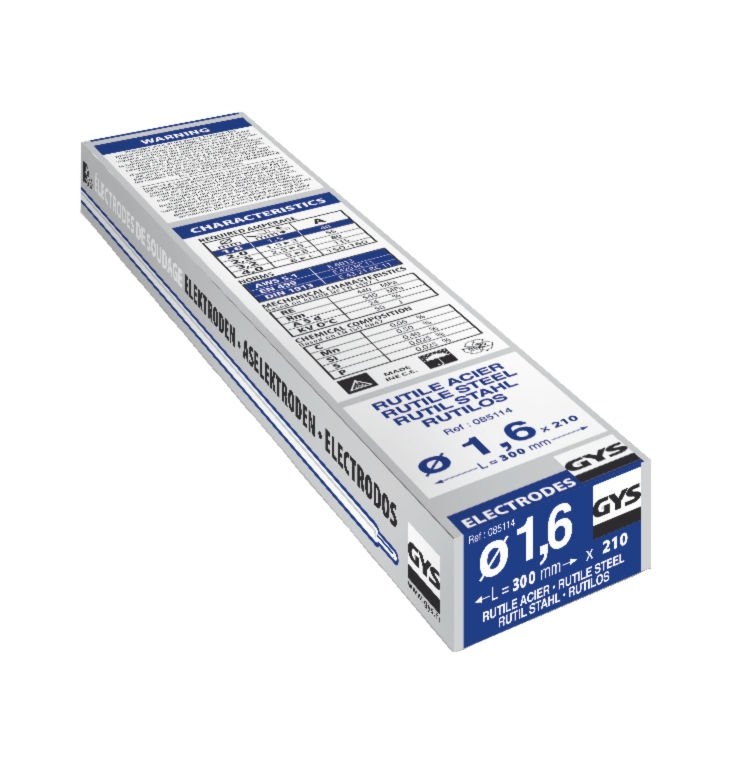 GYS France Obalované svářecí elektrody rutilové TYPE GY38 - 1,6 mm