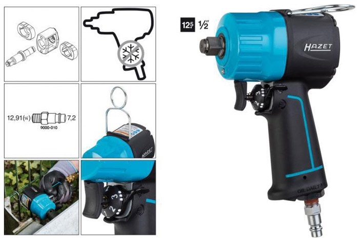 Pneumatický rázový utahovák 1/2", 1400 Nm - HAZET 9012 MT