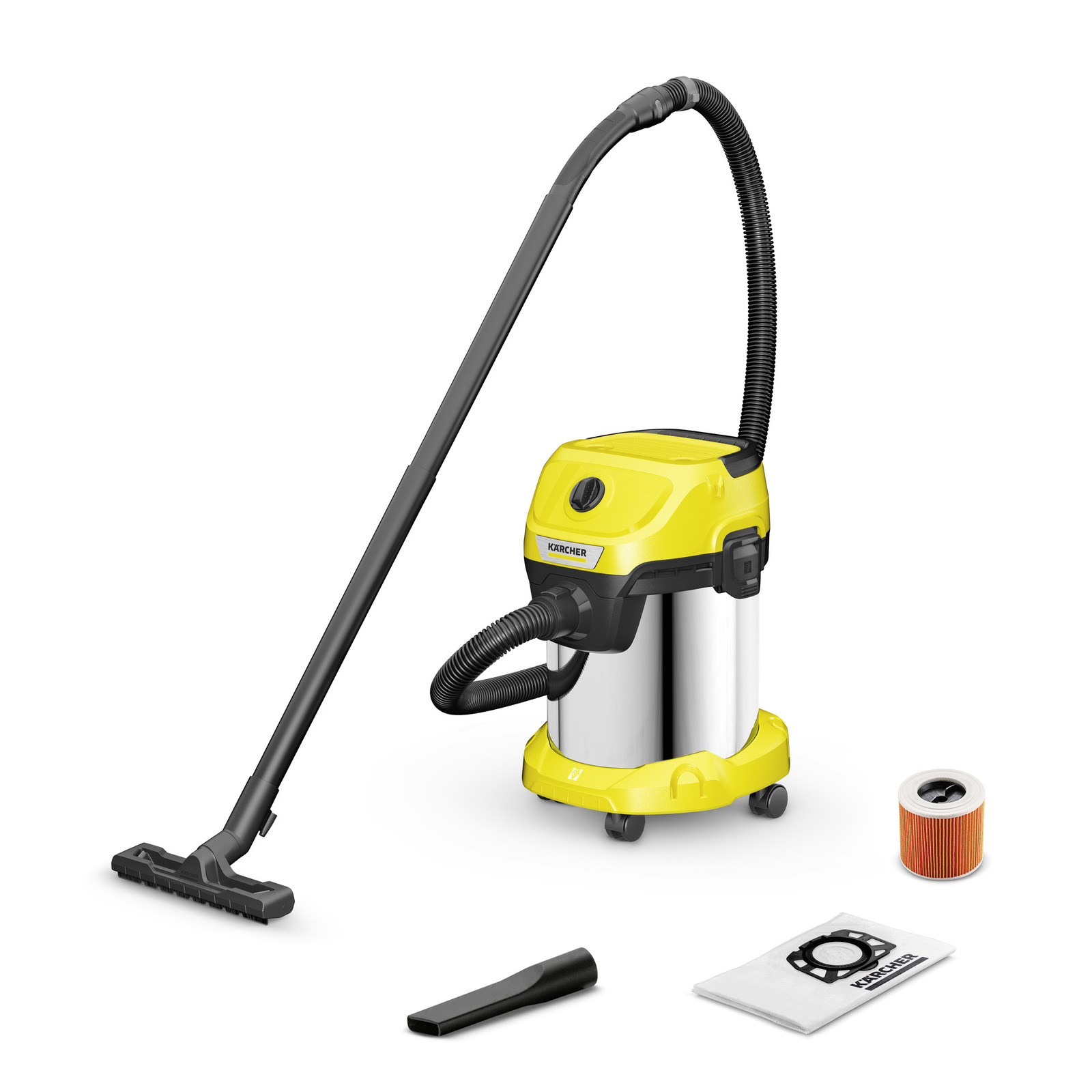Víceúčelový vysavač WD 3 S, mokrosuchý, 1000 W, nádoba 17 l - Karcher