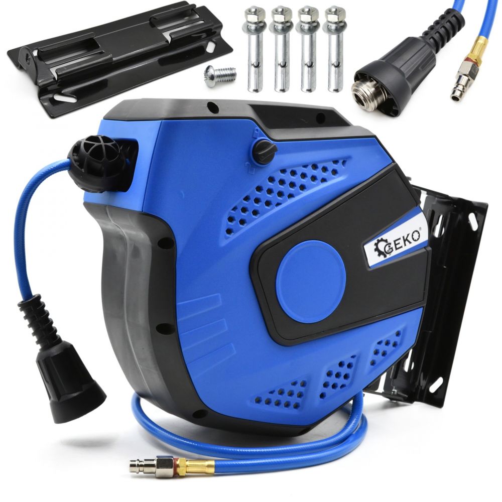 GEKO Samonavíjecí buben s tlakovou hadicí 14m, 6,5 x 10 mm