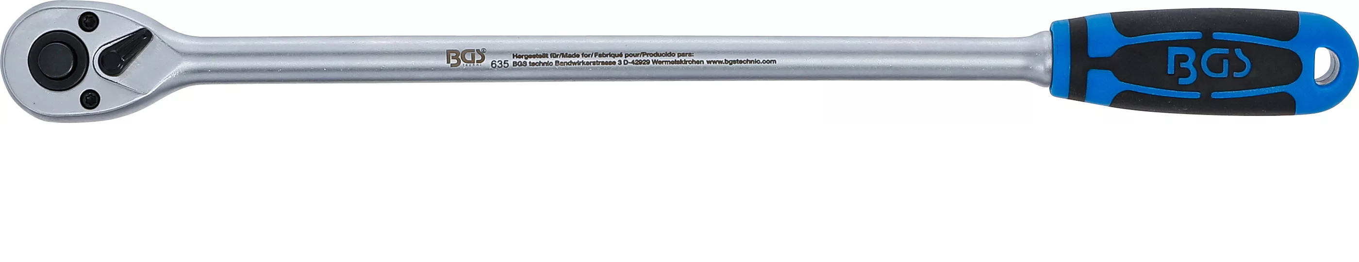 BGS Technic BGS 635 Oboustranná ráčna extra dlouhá výstupní čtyřhran 6,3 mm (1/4") 300 mm