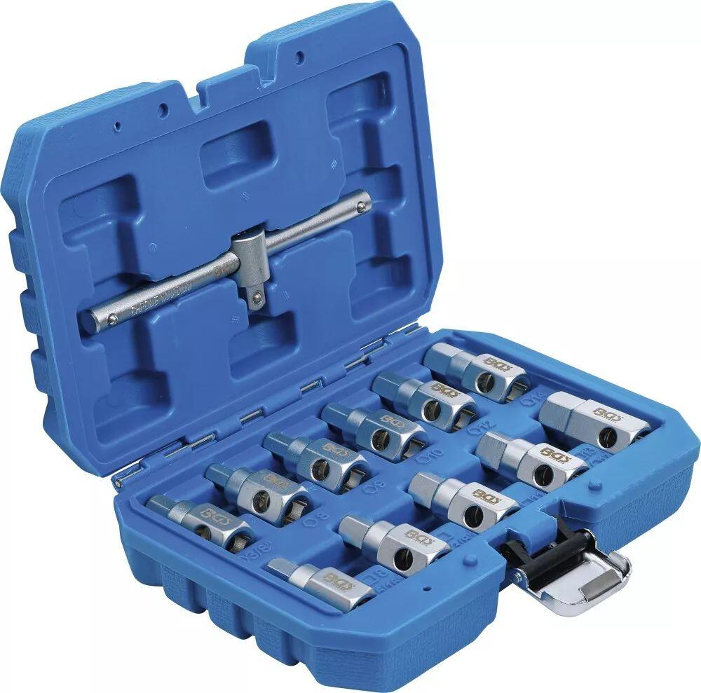 BGS Technic BGS 1017 Zástrčné hlavice 3/8″ na olejové vany (Sada 12 dílů)