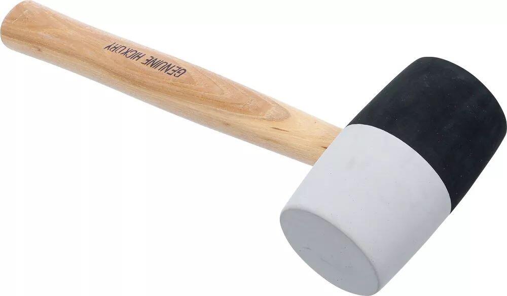 BGS Technic BGS 1969 Gumová palička kombinovaná, černo-bílá guma, hickory rukojeť