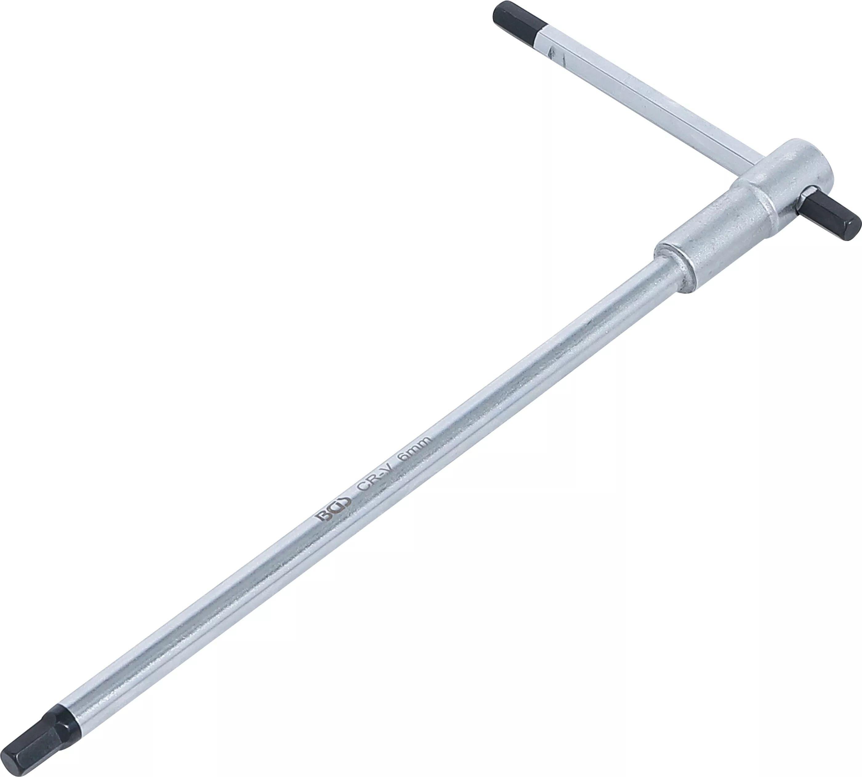 BGS Technic BGS 6087 Zástrčný klíč 6hran 6 mm s posuvnou T-rukojetí