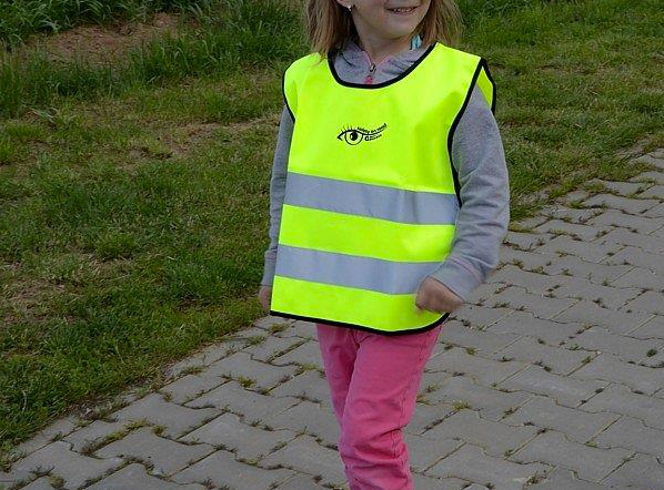 Výstražná vesta reflexní dětská - žlutá