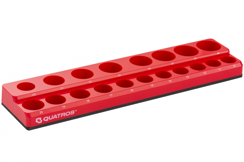 QUATROS Magnetický držák nástrčných klíčů 1/2"
