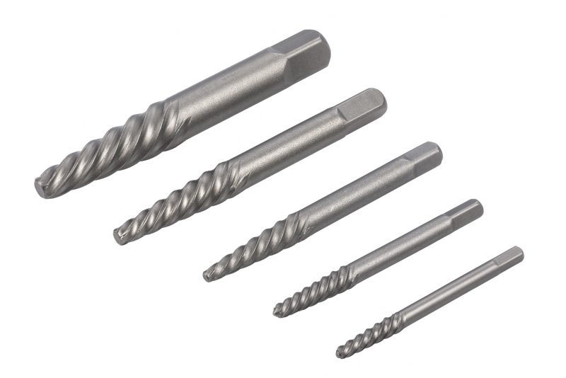 26 dílná sada vytahovačů poškozených šroubů a svorníků