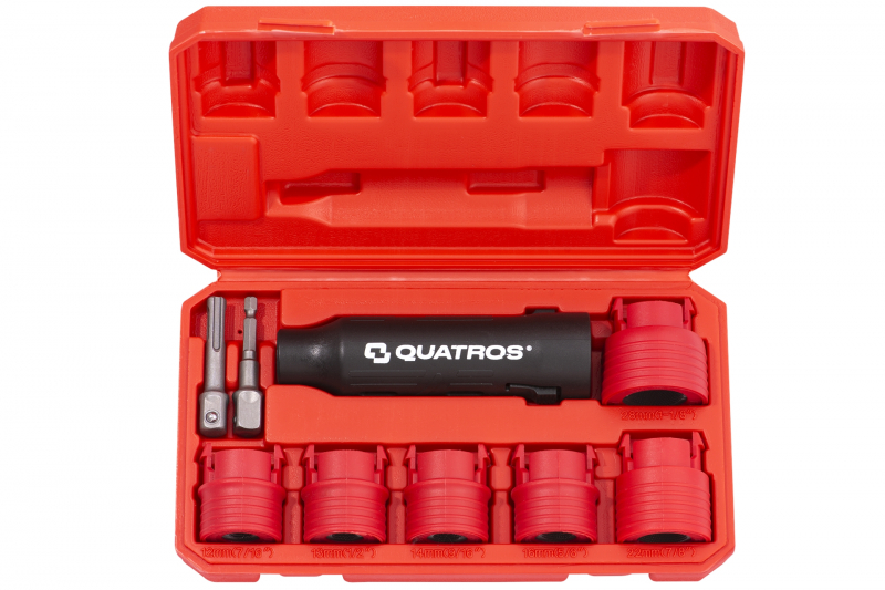 Sada kartáčů na šrouby a čepy kol, 9 dílná - QUATROS