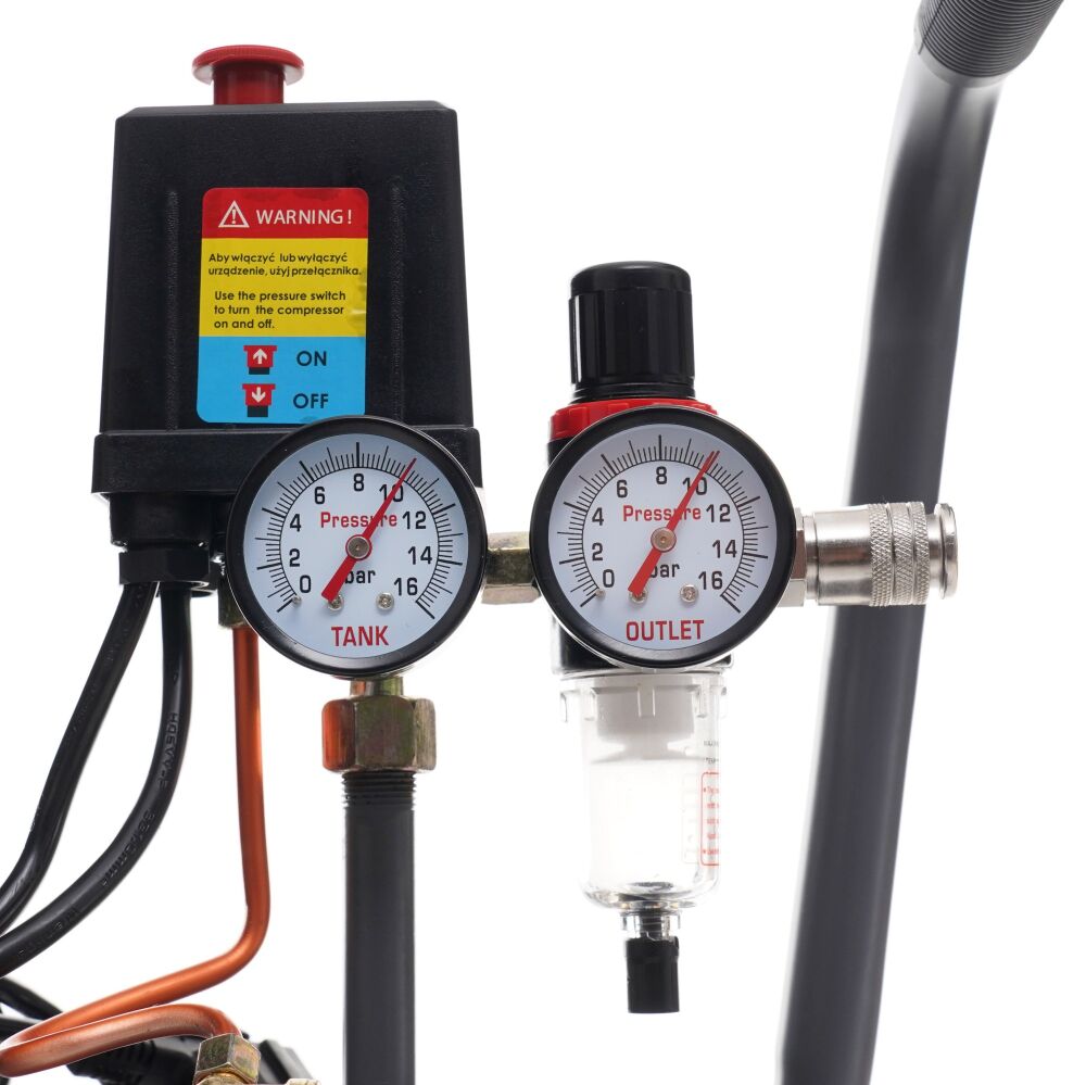 TAGRED TA3384 - Tagred , Bezolejový kompresor s odlučovačem 50l, 230V, 2 písty, 2000W 10 B