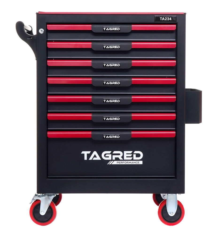 Dílenský vozík na nářadí (prázdný) 7 přihrádek PREMIUM, Tagred TA234