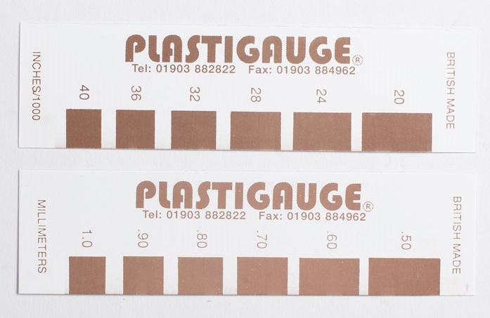 Plastigage-měření tolerance ložisek (různé velikosti)