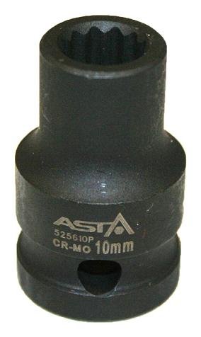 Hlavice nástrčné úderové 1/2", 12hranné, různé rozměry - ASTA Velikost: 9 mm (obrázek 5)