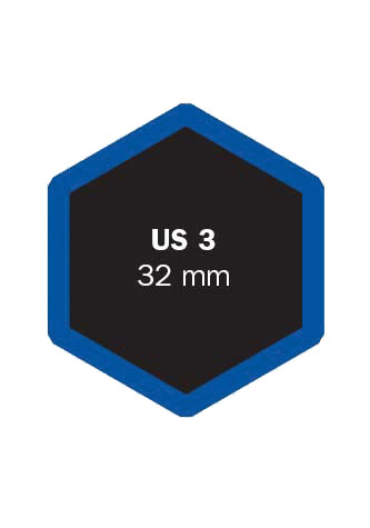 Univerzální opravná vložka US, šestihranná, různé velikosti - Ferdus Varianta: US 3 32 mm. 50 ks