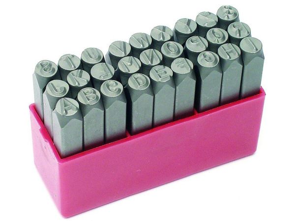 BGS technic Razící matrice písmen, raznice- sada 27ks (různé velikosti) - BGS Velikost: 6 mm