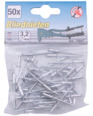 BGS Do it yourself Nýty trhací (různé velikosti) bal. 50ks Průměr: 3,2 mm