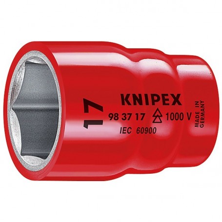 Hlavice nástrčná, 3/8", šestihran, izolovaná, 1000V, různé velikosti - KNIPEX