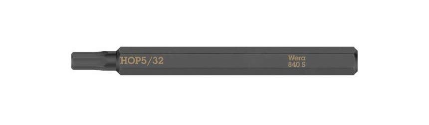 Bit s vnitřním šestihranem, úderový (rázový), délka 70 mm, 1/4", různé velikosti - Wera Velikost: 5/32"