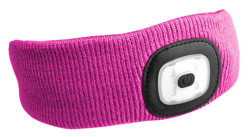 Čelenky s čelovkou 180 lm, nabíjecí USB, univerzální velikosti, různé barvy - SIXTOL