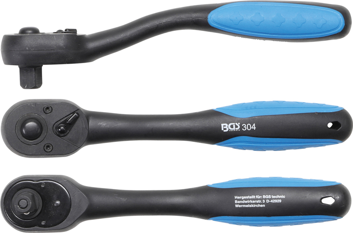 BGS technic Ráčna ergonomická (1/4", 3/8", 1/2") - BGS Velikost čtyřhranu: 1/2"