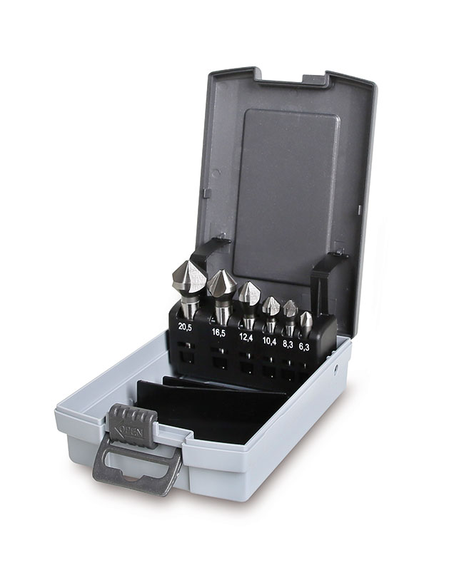 Beta tools Sada fréz na kuželové zahloubení se třemi frézami (položka 426) v pouzdře