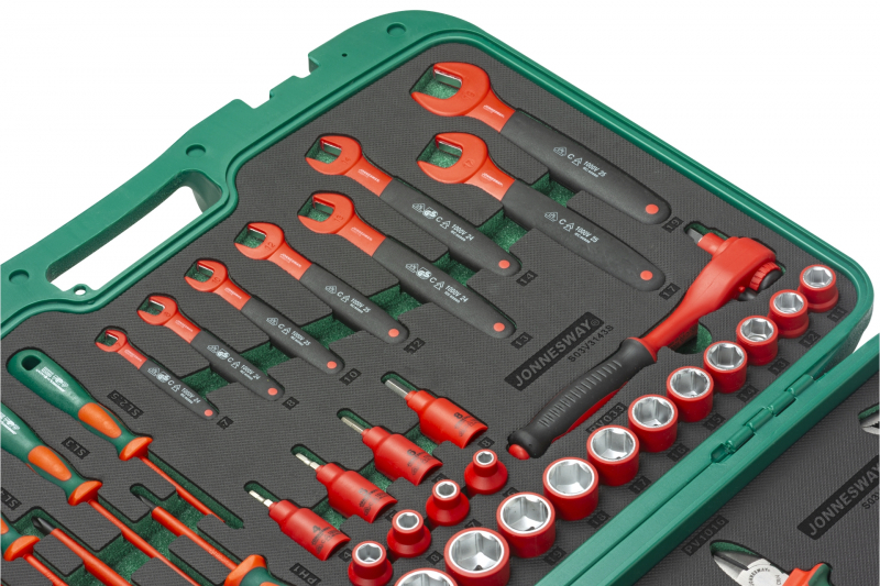 JONNESWAY S03V3143S Sada 43ks izolované elektrikářské nářadí 1000V
