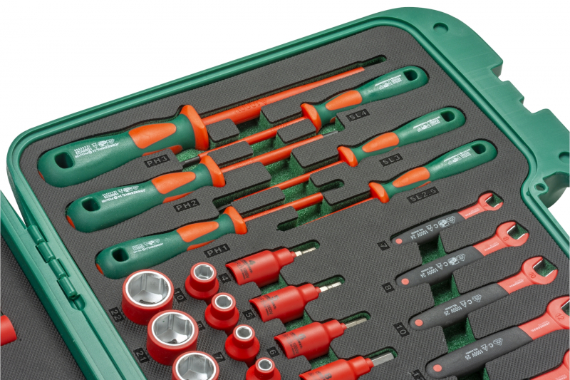 JONNESWAY S03V3143S Sada 43ks izolované elektrikářské nářadí 1000V