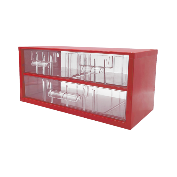 TOKOZ - Zásuvkový organizér 03 / 2M, 1L - RAL 3002 - Červená (6733)