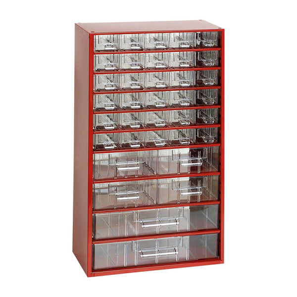 TOKOZ - Zásuvkový organizér 12 / 30S, 4M, 2L - RAL 3002 - Červená (6765)