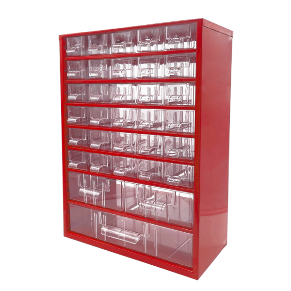 TOKOZ - Zásuvkový organizér 09 / 30S, 2M, 1L - RAL 3002 - Červená (6741)