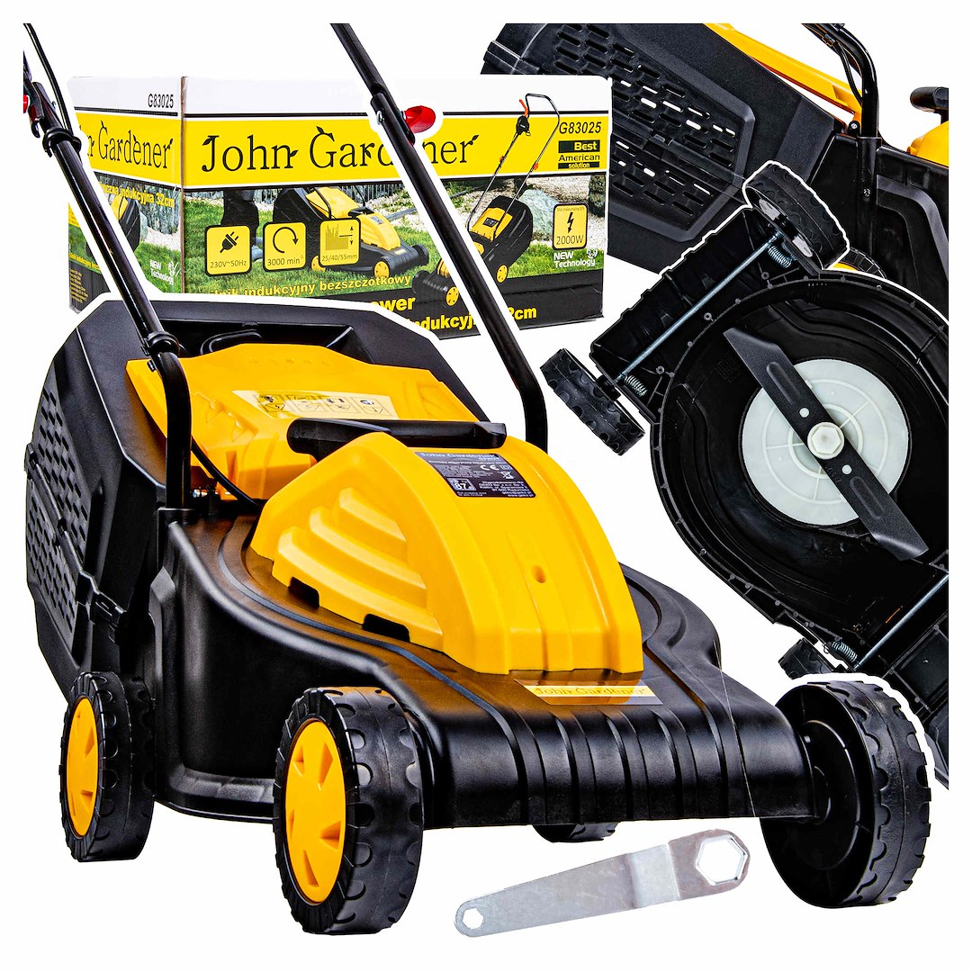 GEKO Elektrická bezkartáčová sekačka na trávu 32 cm