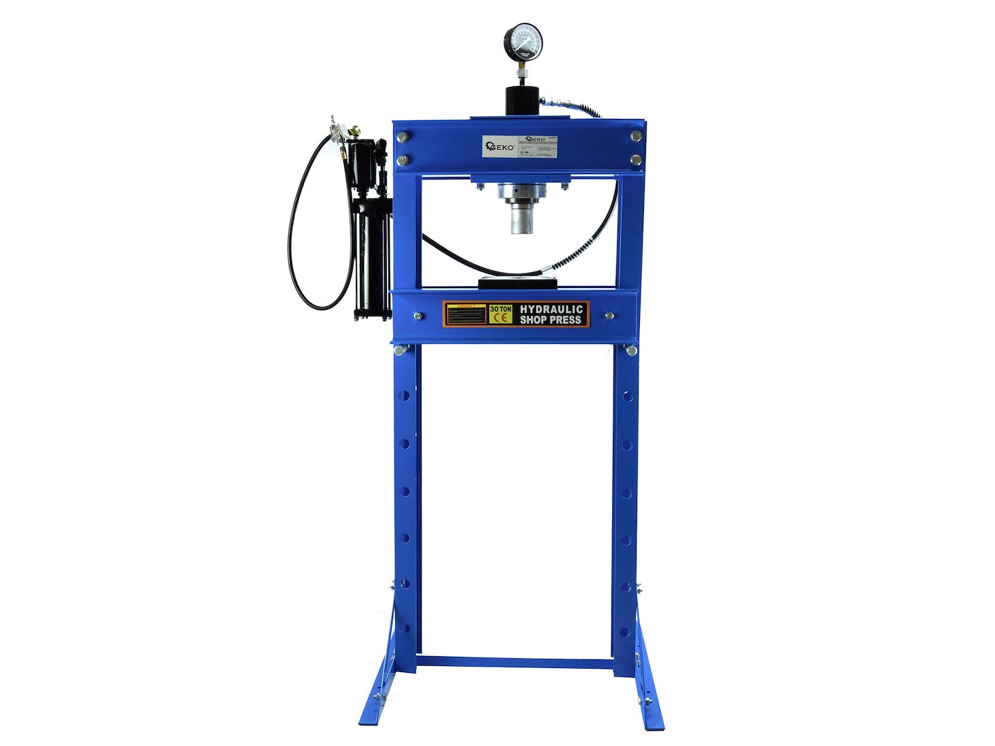GEKO 30tunový vzduchový/hydraulický lis s měřidlem