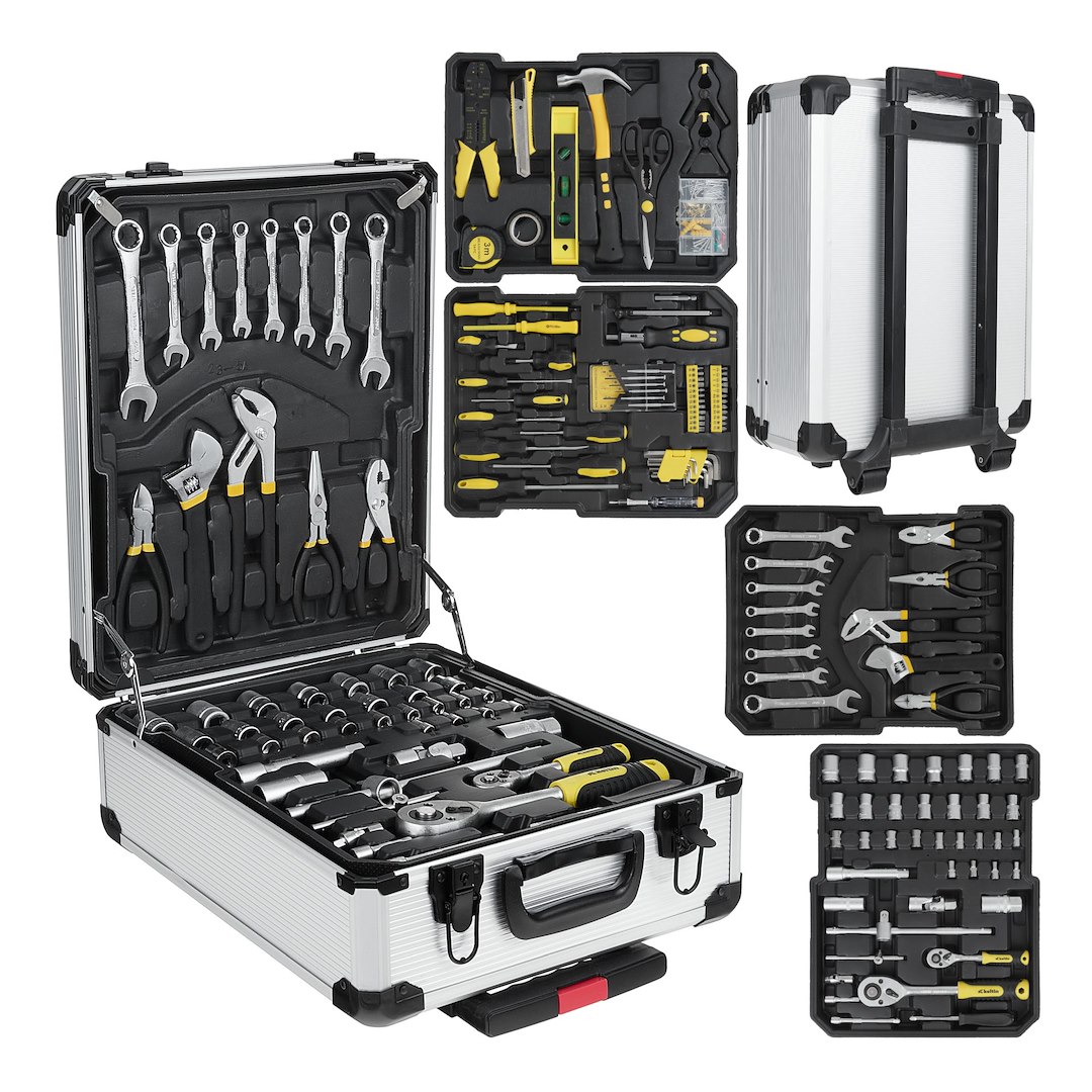GEKO 187dílná sada nářadí v hliníkovém kufříku