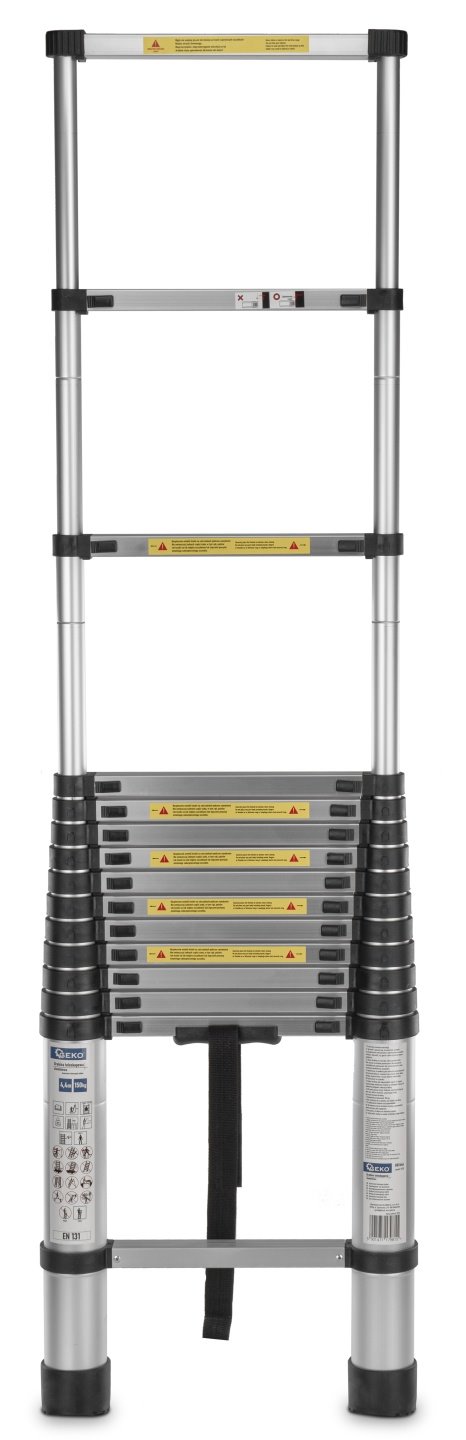 4,4 m hliníkový teleskopický žebřík 150 kg