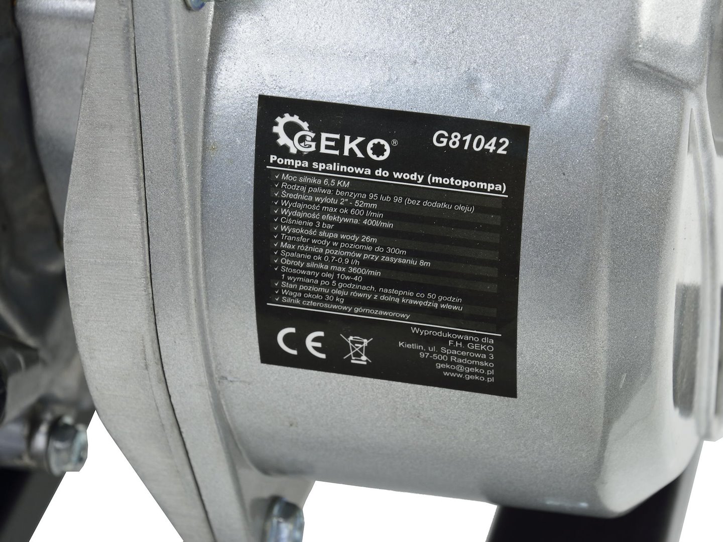 GEKO Benzínové vodní čerpadlo 2″